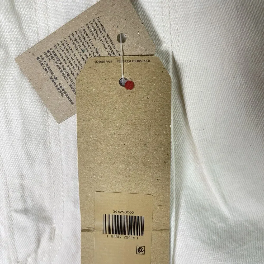 Levi's High Waisted Mom Shorts Women’s Size 30 Clean Sweep Ivory Y2K MSRP $49 - Picture 8 of 10